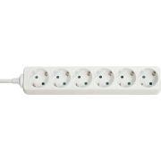 Lindy 73102 Binnen 6AC outlet(s) Wit power uitbreiding