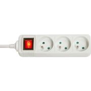 Lindy 73124 Binnen 3AC outlet(s) Wit power uitbreiding