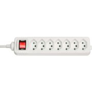 Lindy 73168 Binnen 7AC outlet(s) Wit power uitbreiding