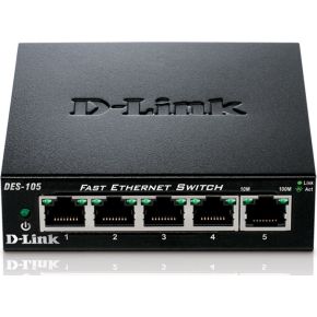 D-Link 5 port DES-105 netwerk switch