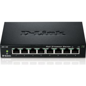 D-Link 8 port DES-108 netwerk switch