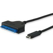 Equip 133456 USB Type C SATA Zwart kabeladapter/verloopstukje