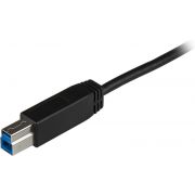 StarTech-com-USB31CB1M-1m-USB-C-USB-B-Zwart-USB-kabel