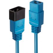Lindy-30122-3m-C19-stekker-C20-stekker-Blauw-electriciteitssnoer
