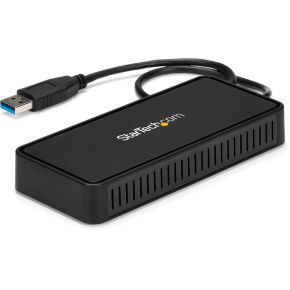 StarTech.com USBA2DPGB USB 3.0 (3.1 Gen 1) Type-A Zwart notebook dock & poortreplicator