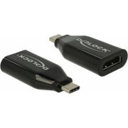 DeLOCK 62978 USB Type-C HDMI Zwart kabeladapter/verloopstukje