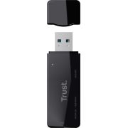 Trust NANGA USB 3.0 (3.1 Gen 1) Type-A Zwart geheugenkaartlezer
