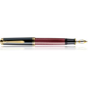 Pelikan Souveran M400 Zwart Goud Rood 1Stuks Vulpen 923003 pelikan kopen in de aanbieding
