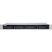 QNAP TS-431XeU Rack (1U) Ethernet LAN Zwart, Roestvrijstaal - [TS-431XEU-8G] NAS