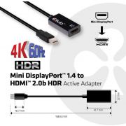 CLUB3D-Mini-DisplayPort-1-4-to-HDMI-2-0a-HDR-Active-Adapter