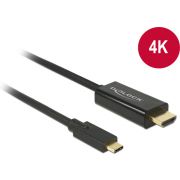 DeLOCK 85259 2m USB C HDMI Zwart video kabel adapter