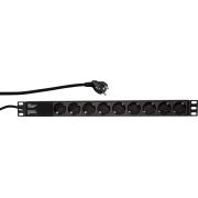 LogiLink PDU9C03 9AC-uitgang(en) 230V 2m Zwart Overspanningsbeveiliging