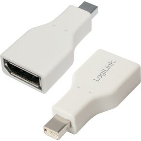 LogiLink CV0110 Mini Displayport DisplayPort Grijs kabeladapter/verloopstukje