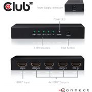 CLUB3D-HDMI-2-0-UHD-Splitter-4-Ports