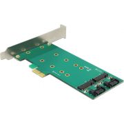 DeLOCK-89473-2x-67-pin-M-2-key-B-2x-SATA-7-pin-Intern-SATA-interfacekaart-adapter