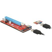 Delock 41423 Riserkaart PCI Express x1 > x16 met 60cm USB-kabel