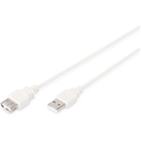 Assmann Digitus Ak 300202 050 E 5M Usb A A Mannelijk Beige Kabel assmann kopen in de aanbieding