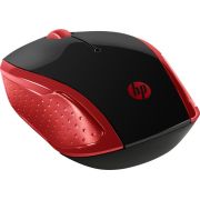 HP-200-RF-Draadloos-Optisch-1000DPI-Ambidextrous-Zwart-Rood-muis