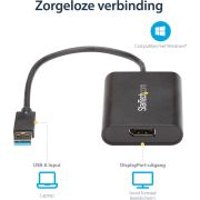 StarTech-com-USB32DPES2-4k-Zwart-USB-grafische-adapter