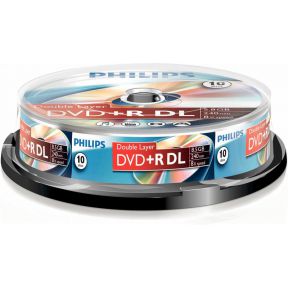DVD+R Double layer 8.5GB 8xspeed spindle 10 stuks