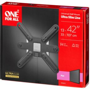Oneforall One For All Wm 6211 42 Zwart Wit Flat Panel Muur Steun oneforall kopen in de aanbieding