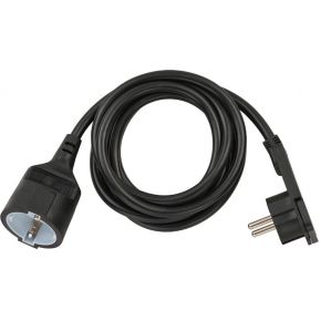 Stroom Verlengkabel 2 m H05VV-F 3G1.5 IP20 Zwart