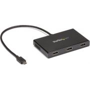 StarTech.com MSTCDP123HD USB C HDMI x 3 Zwart kabeladapter/verloopstukje
