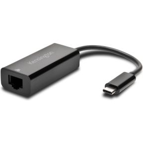 Kensington K33475WW USB-C RJ-45 Zwart kabeladapter/verloopstukje