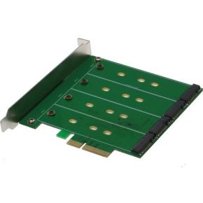 Sedna SE-PCIE-m2SSDx4-R-MA Intern M.2 interfacekaart/-adapter