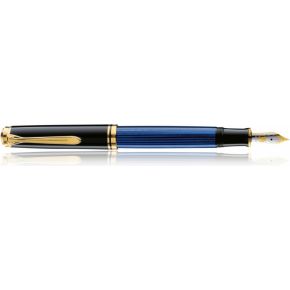 Pelikan Souveran M 400 Zwart Blauw Goud 1Stuks Vulpen 985895 pelikan kopen in de aanbieding