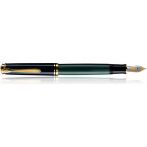Pelikan Souveran M400 Zwart Goud Groen 1Stuks Vulpen pelikan kopen in de aanbieding