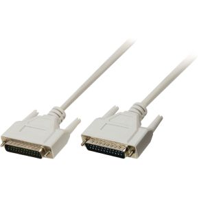 Seriële kabel SUB-D 25-Pins Male - SUB-D 25-Pins Male 3.00 m Ivoor