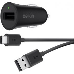 Belkin Autolader Boost Up Usb Ca Kab 12M F7U032Bt04 Blk belkin kopen in de aanbieding