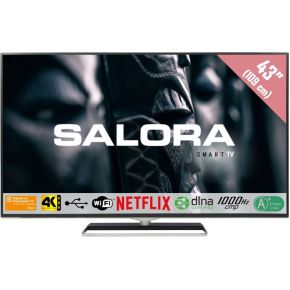 Salora 43Uhx4500 43 4K Ultra Hd Smart Tv Wi Fi Zwart Led Tv salora kopen in de aanbieding
