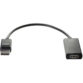 HP 2JA63AA DisplayPort HDMI Type A (Standard) Zwart video kabel adapter