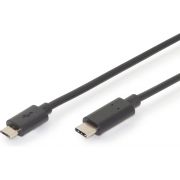 ASSMANN Electronic AK-300137-030-S 3m USB C Micro-USB B Mannelijk Mannelijk Zwart USB-kabel