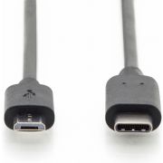 ASSMANN-Electronic-AK-300137-030-S-3m-USB-C-Micro-USB-B-Mannelijk-Mannelijk-Zwart-USB-kabel
