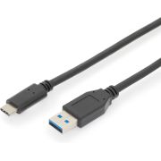 ASSMANN-Electronic-AK-300146-010-S-1m-USB-C-USB-A-Mannelijk-Mannelijk-Zwart-USB-kabel