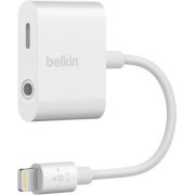 Belkin RockStar 3.5 mm + Lightning Lightning Wit kabeladapter/verloopstukje