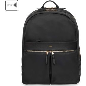 Knomo Beaufort Stofweefsel Zwart Rugzak knomo kopen in de aanbieding