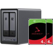 NAS Starterkit UGREEN DXP2800 + 2x4TB Seagate Ironwolf