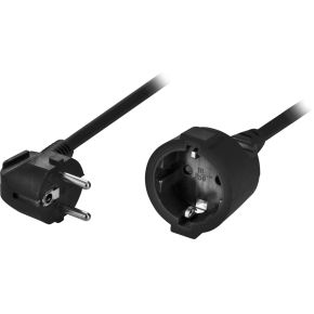 Deltaco Del 112D 5M Zwart Electriciteitssnoer deltaco kopen in de aanbieding