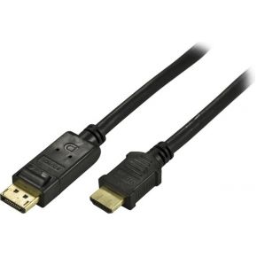 Deltaco Dp 3030 K 3M Displayport Hdmi Zwart Video Kabel Adapter deltaco kopen in de aanbieding