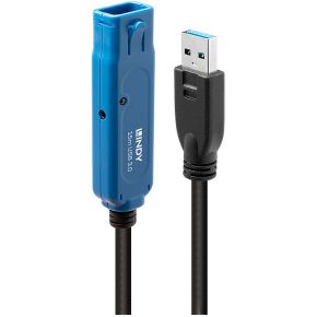 Lindy 43229 15m USB A USB A Mannelijk Mannelijk Zwart USB-kabel
