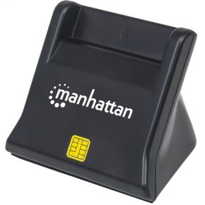 Manhattan 102025 USB 2.0 Zwart smart card reader