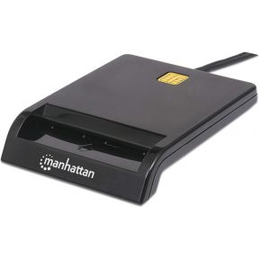 Manhattan 102049 Binnen Usb 20 Zwart Smart Card Reader manhattan kopen in de aanbieding