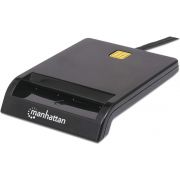 Manhattan-102049-Binnen-USB-2-0-Zwart-smart-card-reader