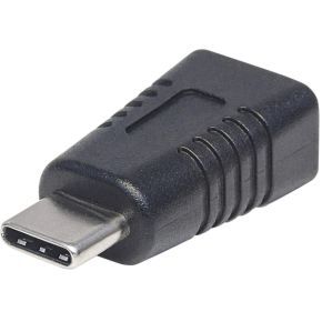 Manhattan 354677 USB C USB Mini-B Zwart kabeladapter/verloopstukje