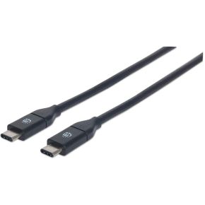 Manhattan 354899 05M Usb C C Mannelijk Zwart Kabel manhattan kopen in de aanbieding