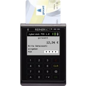 Reiner SCT cyberJack POS Zwart, Geel smart card reader